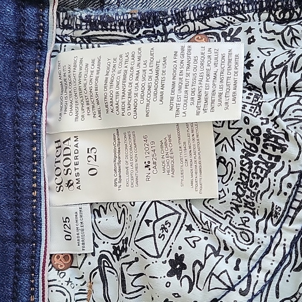 NWT Scotch & Soda The Current Highest Rise Barrel Jeans Size 25 - Picture 4 of 7